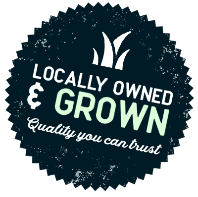 Locally Owned and grown turf grass - Quality Stamp